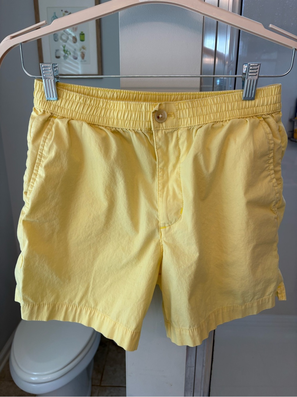 Banana Republic Yellow Flat-Front Women's Shorts - Picture 2 of 6